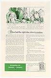 1953 Alice in Wonderland Metropolitan Life Insurance Print Ad