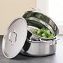 All-Clad Stainless 6 qt. Deep Saute Pan with Steamer Insert 52068