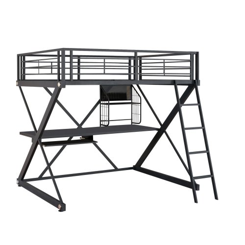 Powell Z-Bedroom Full Size Loft Study Bunk Bed