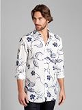 GUESS by Marciano Wood Cut Floral Woven Shirt