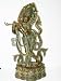 Lord Krishna Fluting Brass Sculpture Krishna Statue Beautiful Fine Detail 33"