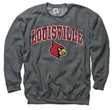 Louisville Cardinals Dark Heather Perennial II Crewneck Sweatshirt