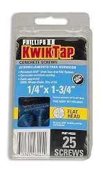 (46225)1/4 x 1-3/4" PFH 25pk Concrete Screws