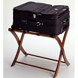 Foldaway Suitcase Stand-Hardwood-Walnut Finish (Walnut) (20H x 26 1/2W x 18 1/2D)