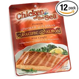 Chicken of the Sea Pacific Smoked Salmon Pouch, 3-Ounce Pouches (Pack of 12)