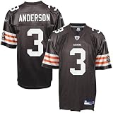 Cleveland Brown Jerseys : Reebok NFL Equipment Cleveland Brown #3 Derek Anderson Brown Replica Football Jersey