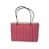 Straw Studios Woven Basket Handbag