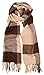 Love Lakeside-Men's Cashmere Feel Winter Plaid Scarf Brown