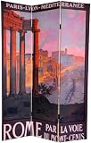 6 ft. Tall Double Sided Rome/Firenze Canvas Room Divider