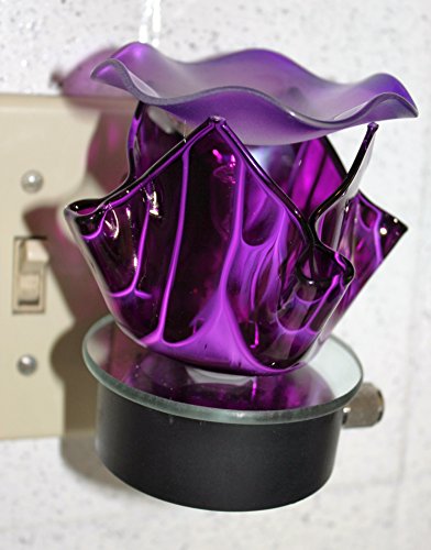 Electric Oil Warmer Tart Burner, Plug in Nigthlight with Dimmer (Purple)