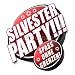 Wallmonkeys Peel and Stick Wall Decals - Silvesterparty! Button - Removable Graphic
