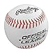 Rawlings Official League Competition-Grade Genuine Leather Covered OLB1 Baseball with MLB Trademark Logo for Practice, All-Level Competitive Play, Gifts, Keepsakes, or Autographs (Single Ball)