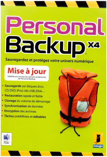 Personal BackUp X4 pour Mac OS X - Mise à jour