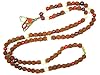 Yoga Hand Mala, Rudraksha Pearl Coral Ruby Hindu Prayer Wrist Mala Bracelet