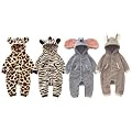 Baby Strampler Kuschel-Tiere | Babystrampler langarm | Jogginganzug