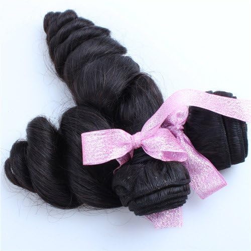 Junhair 5A European Virgin Human Hair Extensions Loose Wave 1pcs/lot 100gram Natural Colour