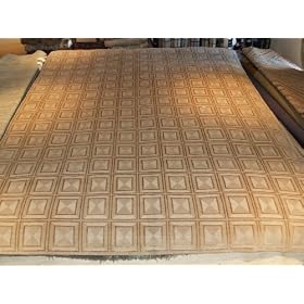 Handmade Tibetan Wool and Silk Rug 9'x12' by Oscar Isberian Rugs