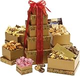Broadway Basketeers Gourmet Gift Tower Deluxe for Mothers Day