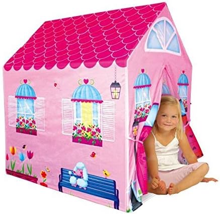 Cottage Playhouse Girl City House Kids Secret Garden Pink Play Tent by PTLF