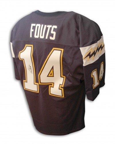 Dan Fouts Autographed/Hand Signed Custom Blue Jersey