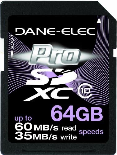DANE ELECTRONICS Dane 64 GB SDXC Secure Digital Cards (DA-SDHS64G-C)