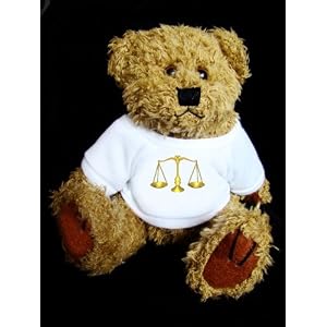 Teddy Bear mit Scales of Justice t-shirt