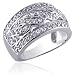 Aesthetic Elegance: Sterling Silver Engagement Ring with CZ Diamonds