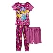 Girls' Sleepwear Disney® Princess Fuchsia 3 pc Pajama Set