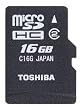 TOSHIBA microSDHC���ꥫ���� 16GB Class2 SD-ME016GA