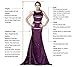ZAHY BRL MALL Women's Beaded Tulle Scoop Neckline A Line Mini Party Dresses