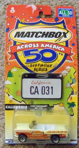 Matchbox Across America 50th Birthday Series California 1955 Chevrolet Bel Air