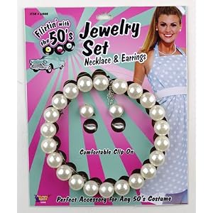 Pearl Necklace And Earrings
