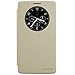 LG G4 Stylus G Stylo Case Cover+Touch-U Holder , NILLKIN Sparkle Window View Sleep / Wake PU Leather Flip Cover Case for LG G4 Stylus G Stylo (Not for LG G4) , with original Nillkin retail box (Golden)