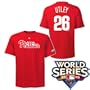 Philadelphia Phillies Chase Utley 2009 World Series Name and Number T-Shirt, Medium