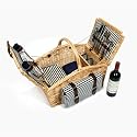 Deluxe Somerley Picnic Hamper for Four with Picnic Blanket