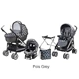 Peg Perego Pliko Switch Compact Modular Travel System - Pois Grey