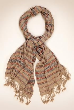 Lightweight Aztec Print Scarf