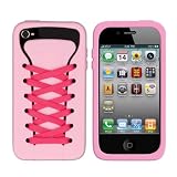 I Shoes Silicone Case for Iphone 4/4s- Dark Pink
