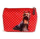 Polkadot Dog - Make Up Bag / Wash Bag by Catseye