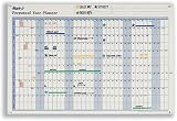 Mark-it Perpetual Year Planner Laminated with Repositionable Date Strips W900xH600mm - Ref PYP
