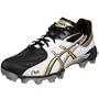 ASICS Men's GEL-Lethal Ultimate Field Shoe,Black/White/Gold,10 M