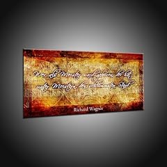 Kunstdruck Zitat �ber Rezension von Richard Wagner als Kunstdruck in 90x180