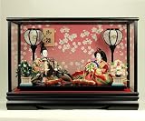 【雛人形】ケース飾り雛人形 山桜雛 山桜