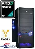 Produkt-Bild: USB3 Scyber GAMER (2x2,70 Ghz) AMD Athlon II X2 215 - NVIDIA GEFORCE 9800GT 1024MB - 1000GB HardDisk - 4GB DDR3 RAM PC1333 - 22x SATA-DVD Brenner Multi Format Dual Layer - all in one Multicardreader 52in1