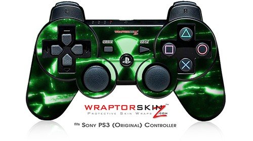 Sony PS3 Controller Skin - Radioactive Green