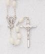 Rosary - 5mm Luminous Plastic Beads - 18" Silver Tone - IMPORTED FROM ITALY - Boxed Rosary - 5mm Luminous Plastic Beads - 18" Silver Tone - IMPORTED FROM ITALY - Boxed