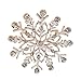 Lux Accessories White Crystal Snowflake Snow Flake Winter Xmas Christmass Brooch Pin Broach