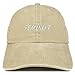 Trendy Apparel Shop Feminist Embroidered Washed Cotton Adjustable Cap - Khaki