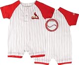St. Louis Cardinals Baby Pinstripe Romper