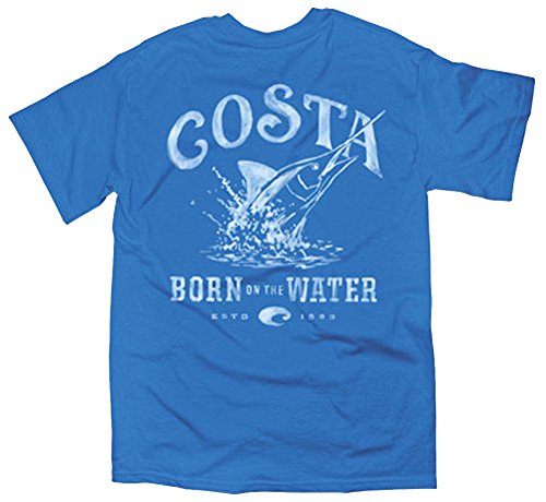 Costa Del Mar Baja Short Sleeve T-Shirt, Royal Blue, Large